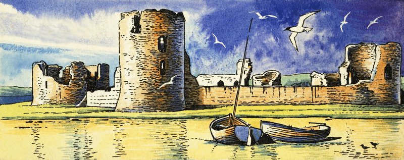 Castello di Flint, affacciato sul fiume Dee da Dan Escott