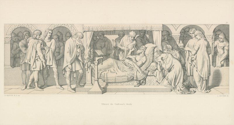La morte di Edoardo il Confessore da Daniel Maclise