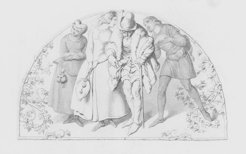 Shakespeare, Il magro e scivoloso Pantalone da Daniel Maclise