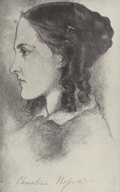 Christina Rossetti, poetessa inglese da Dante Gabriel Charles Rossetti