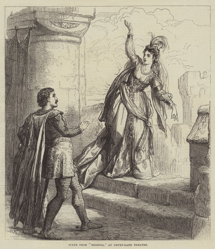 Scena da Rebecca, al Drury-Lane Theatre da David Henry Friston
