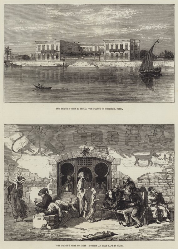 La visita del principe in India da David Henry Friston