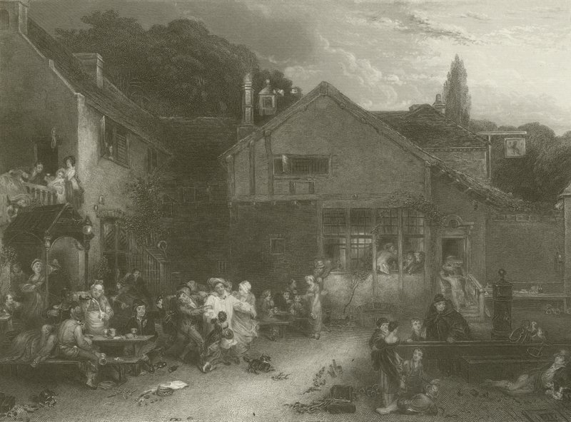 La festa del villaggio da David Wilkie