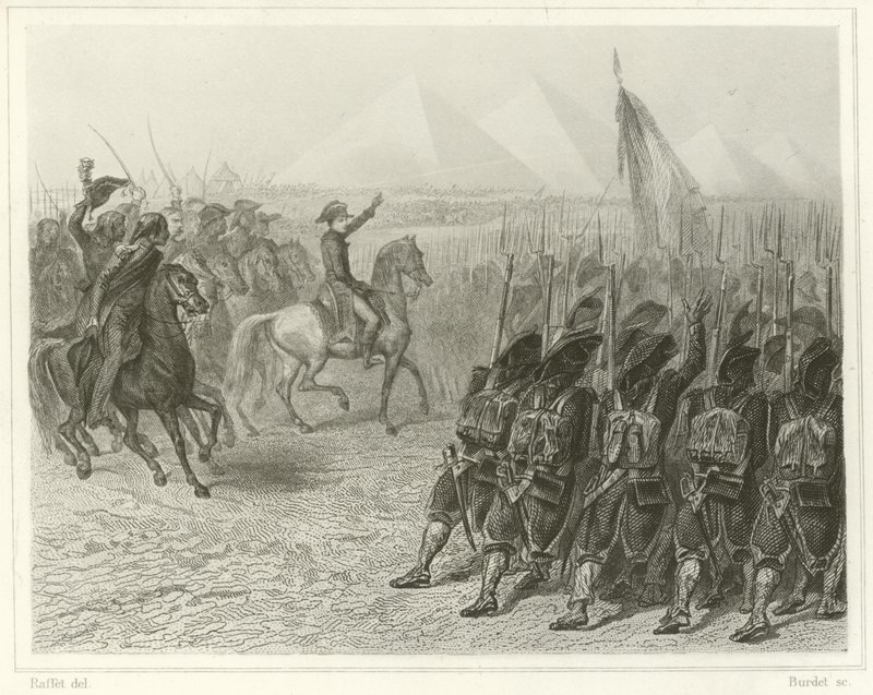 Battaglia delle Piramidi da Denis Auguste Marie Raffet
