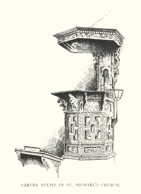 Pulpito Intagliato nella Chiesa di San Michele da Duncan Moul
