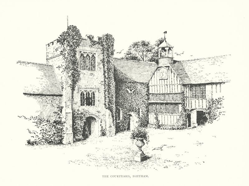 Il cortile, Ightham da Duncan Moul
