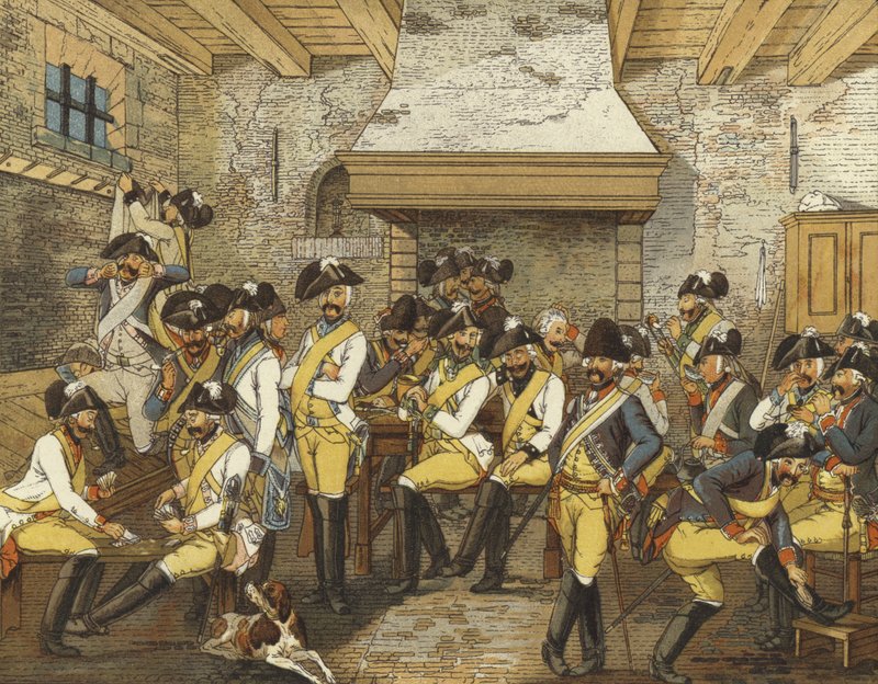 Uniformi della cavalleria olandese, c1790 da Dutch School