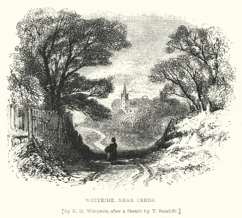 Whitkirk, vicino a Leeds (incisione) da Edmund Morison (after) Wimperis