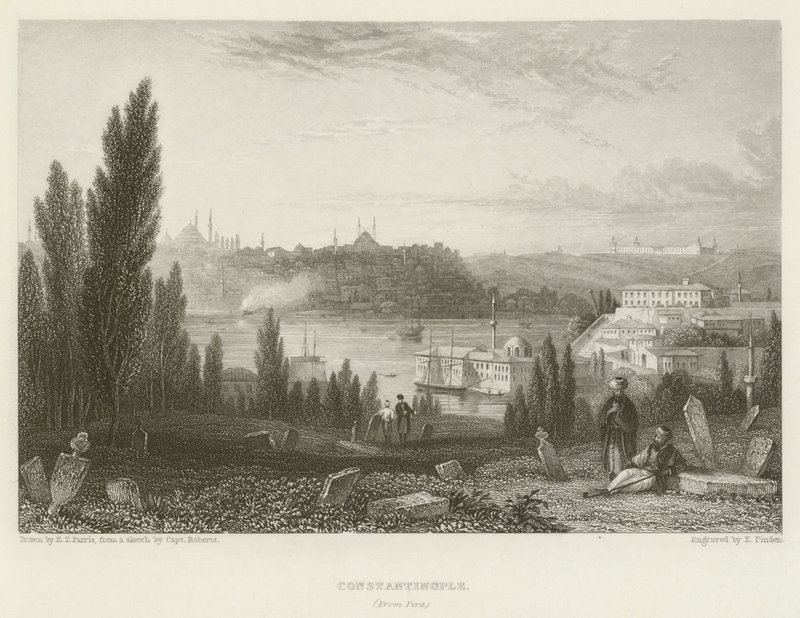 Costantinopoli, da Pera da Edmund Thomas Parris