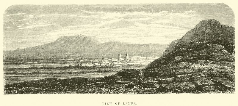 Veduta di Lampa da Edouard Riou