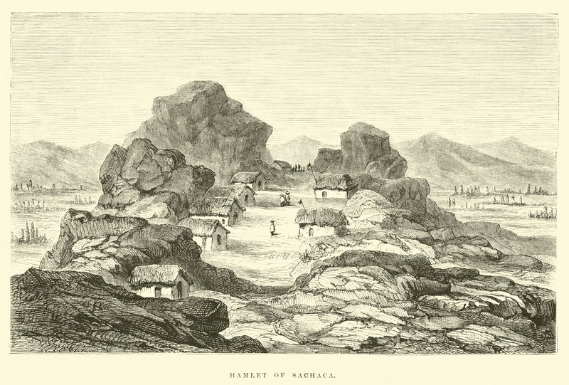 Il borgo di Sachaca da Edouard Riou