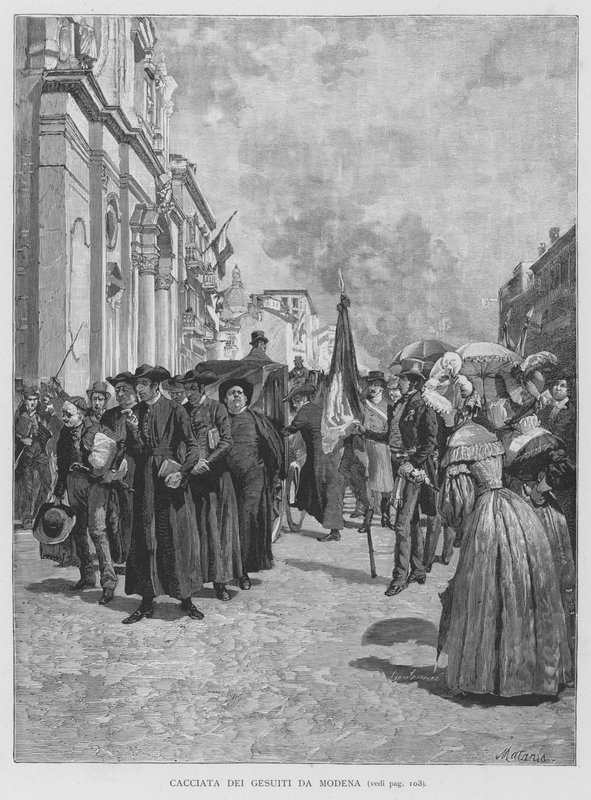 Cacciata dei Gesuiti da Modena da Edouardo Matania