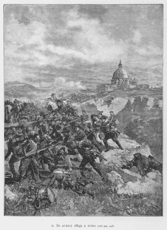 Il 30 aprile 1849 a Roma da Edouardo Matania