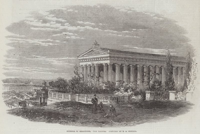 Interno di Sebastopoli, il Teatro da Edward Angelo Goodall