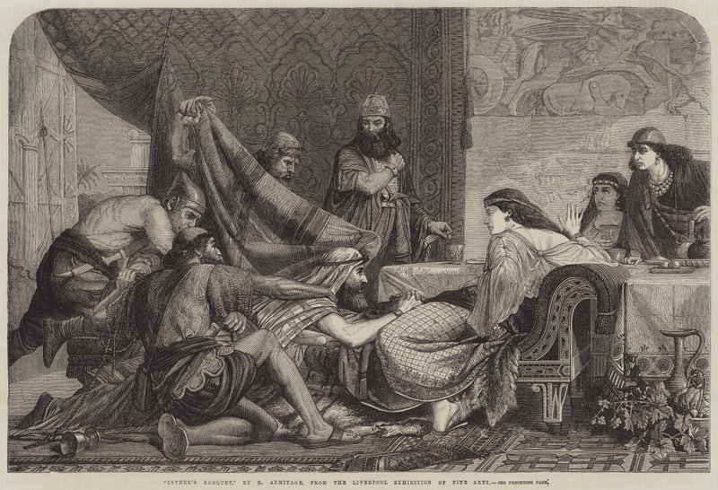 Il banchetto di Ester da Edward A. Armitage