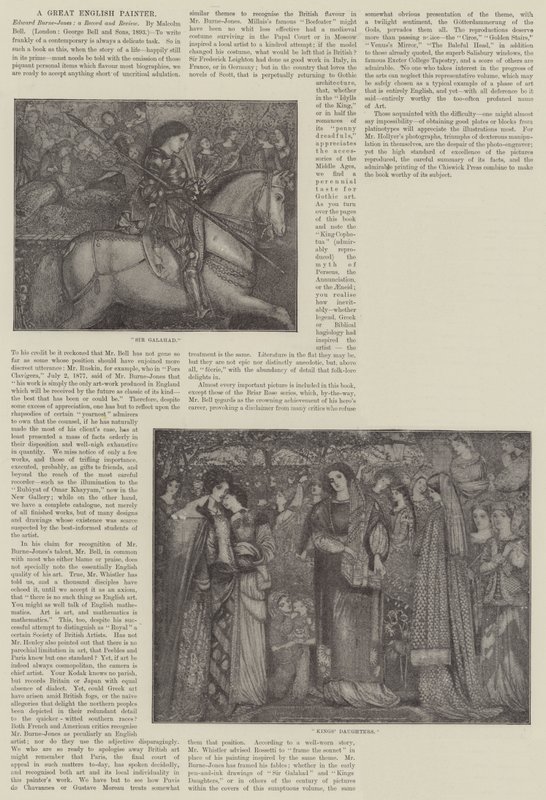 Mr Burne-Jones, ARA, alla New Gallery da Edward Burne Jones