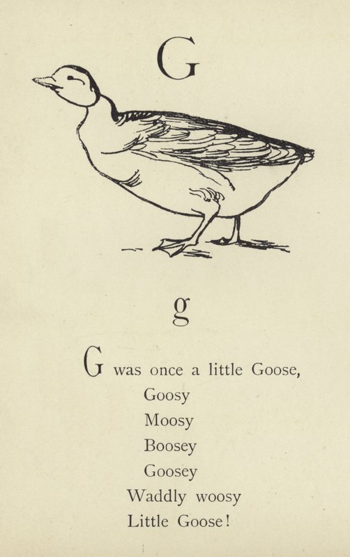 La lettera G da Edward Lear