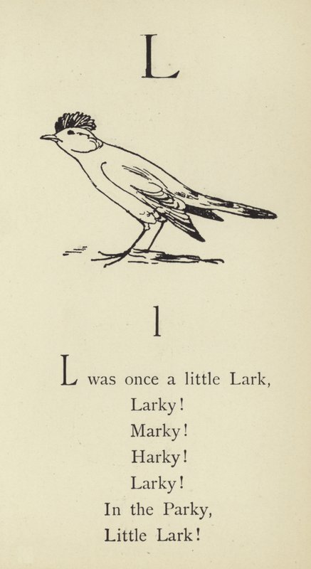 La lettera L da Edward Lear