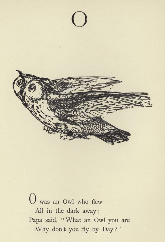 La lettera O da Edward Lear