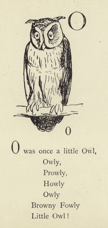 La lettera O da Edward Lear