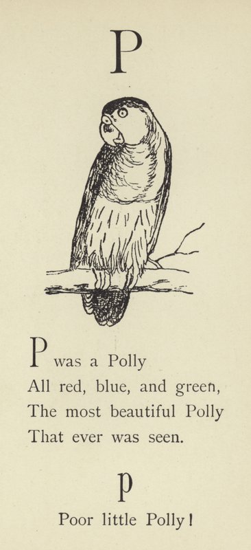 La lettera P da Edward Lear