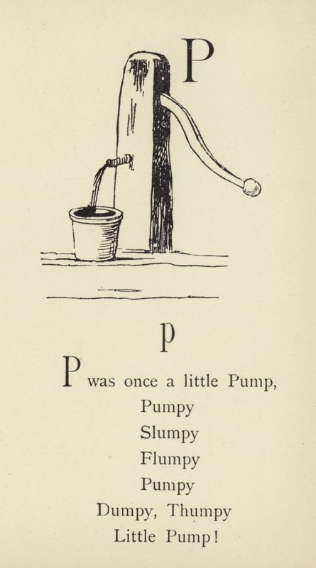 La lettera P da Edward Lear