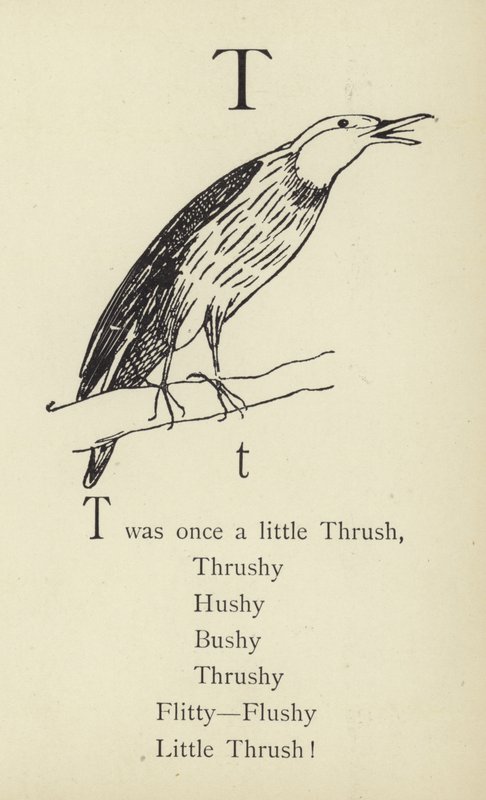 La lettera T da Edward Lear