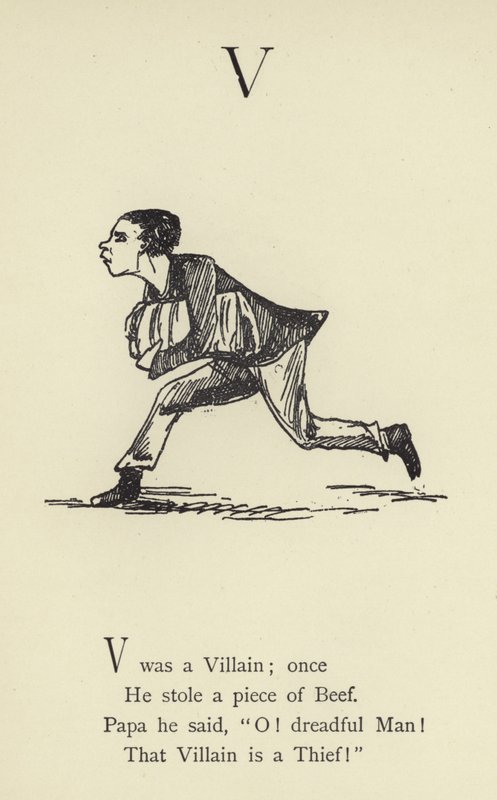 La lettera V da Edward Lear
