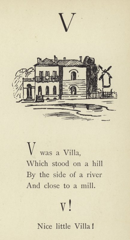 La lettera V da Edward Lear