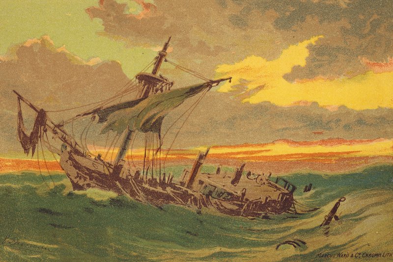 La nave abbandonata da Edward (after) Duncan