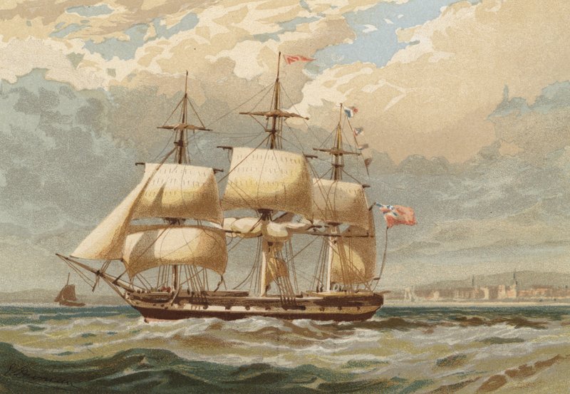 In partenza, nel Tamigi al largo di Gravesend da Edward Duncan