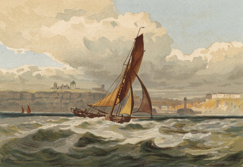 Barca che passa Whitby da Edward Duncan