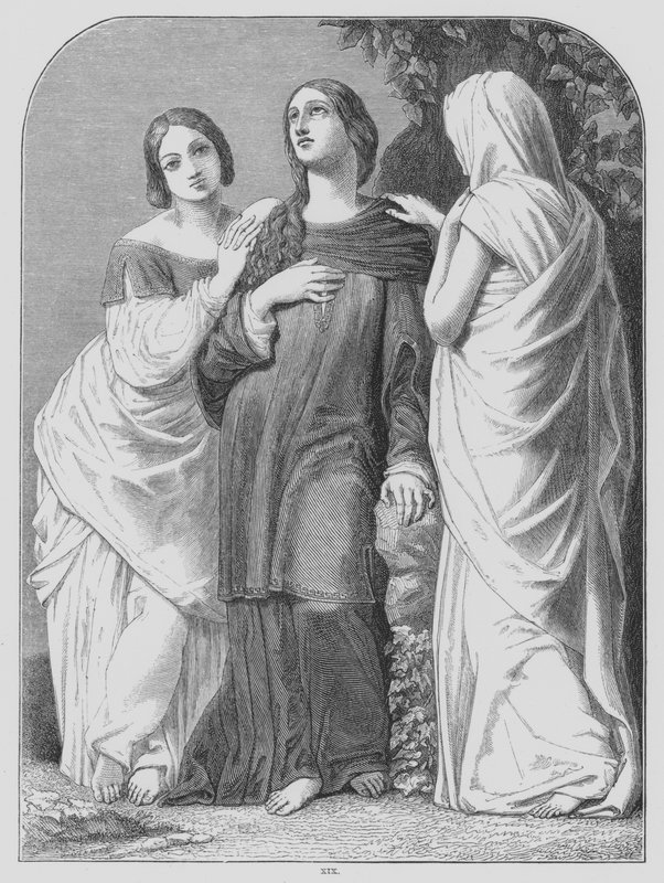 John Milton, Il Penseroso (incisione) da Edward Henry (after) Wehnert