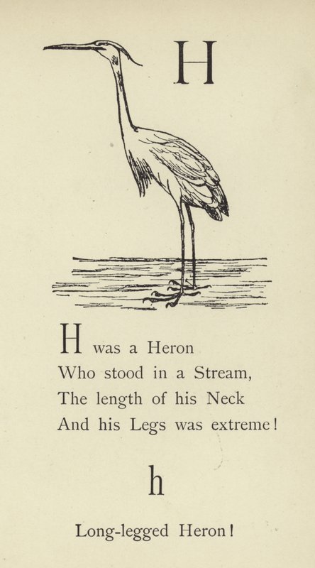 La lettera H da Edward Lear
