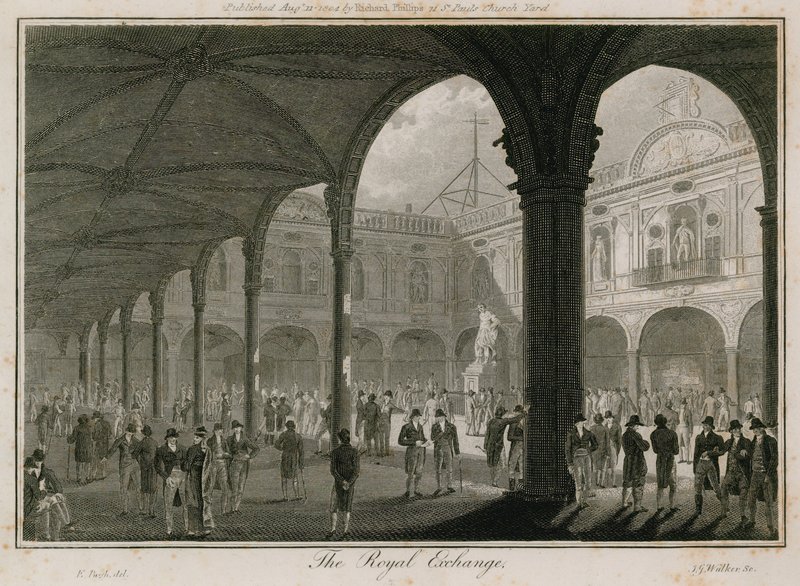 La Borsa Reale, Londra da Edward Pugh