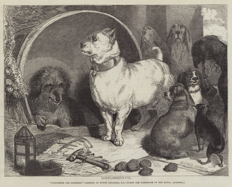 Alessandro e Diogene da Edwin Landseer
