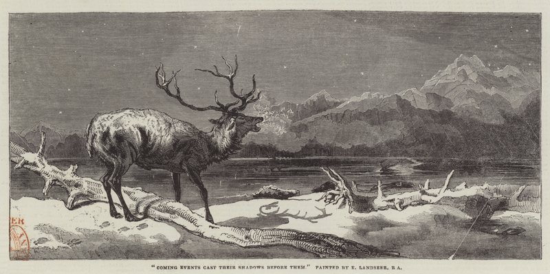 Gli Eventi Futuri Proiettano le Loro Ombre Prima di Loro da Edwin Landseer