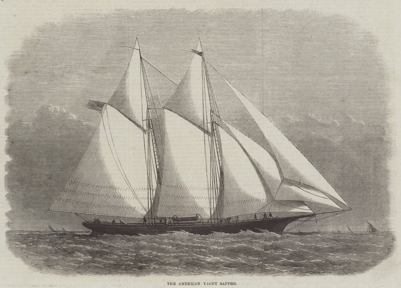 Lo yacht americano Sappho da Edwin Weedon