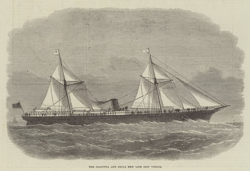 La nave della nuova linea Calcutta e Cina Vibilia da Edwin Weedon