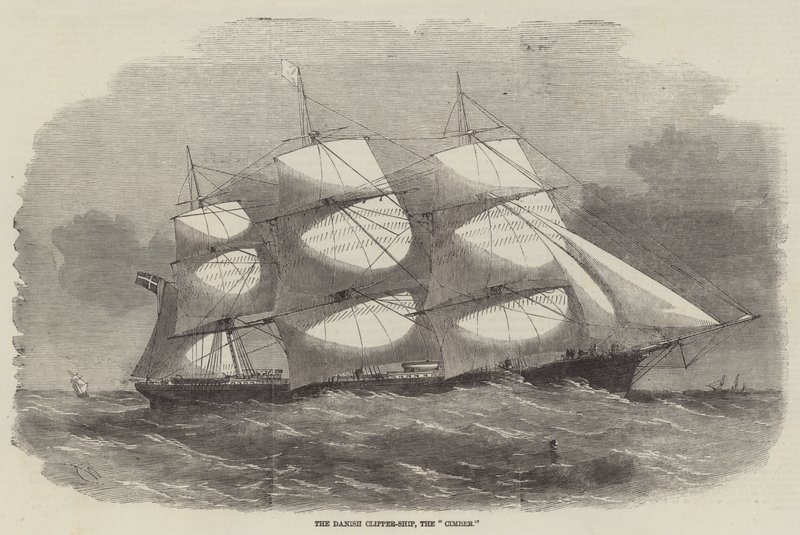 Il clipper danese, il Cimber da Edwin Weedon
