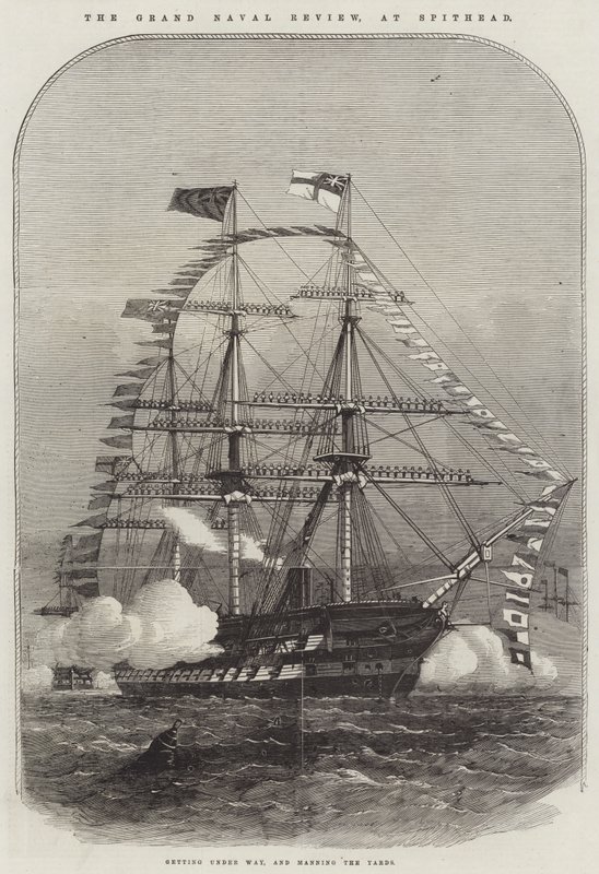 La grande parata navale a Spithead da Edwin Weedon