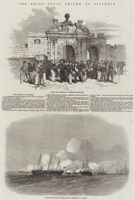 La grande parata navale a Spithead da Edwin Weedon