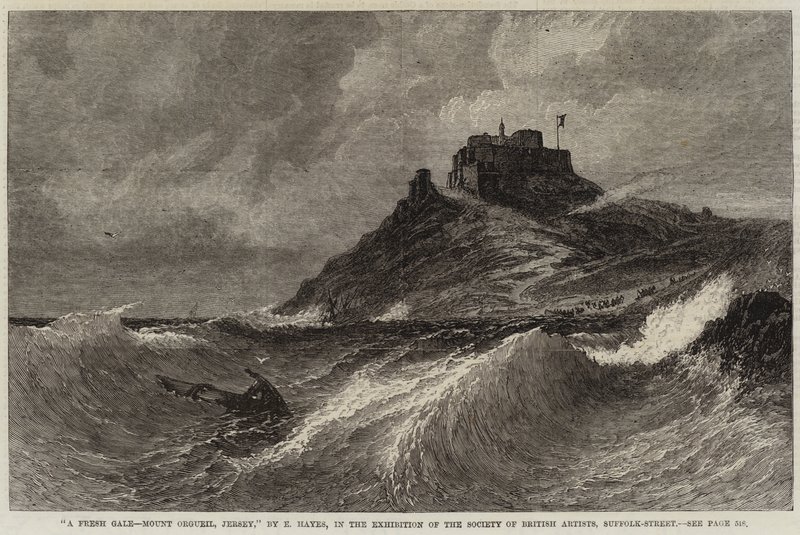 Una fresca brezza, Mount Orgueil, Jersey da Edwin Hayes