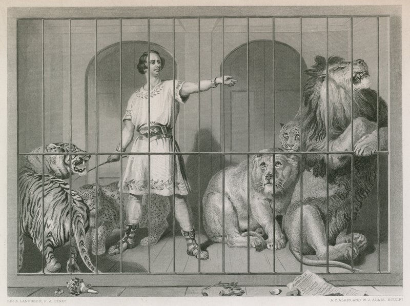 Van Amburgh e i leoni da Edwin Landseer