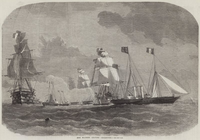 Sua Maestà lascia Cherbourg da Edwin Weedon