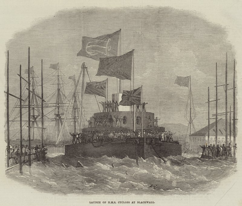 Varo della HMS Cyclops a Blackwall da Edwin Weedon