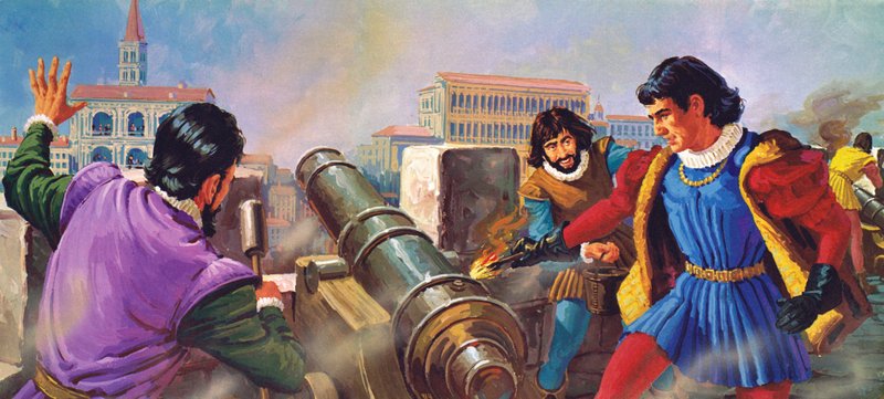 Benvenuto Cellini, orafo responsabile dei cannoni da English School