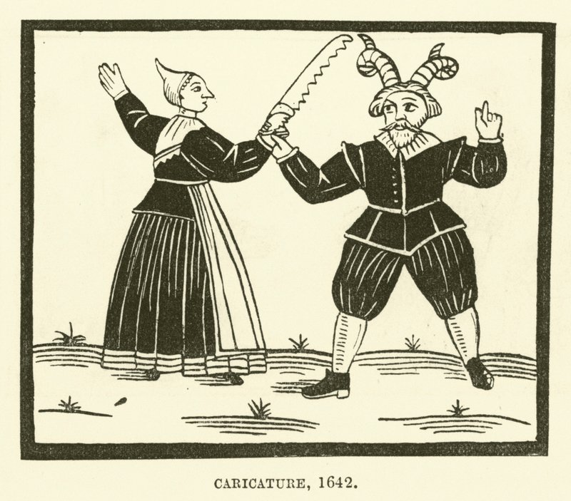 Caricatura, 1642 da English School