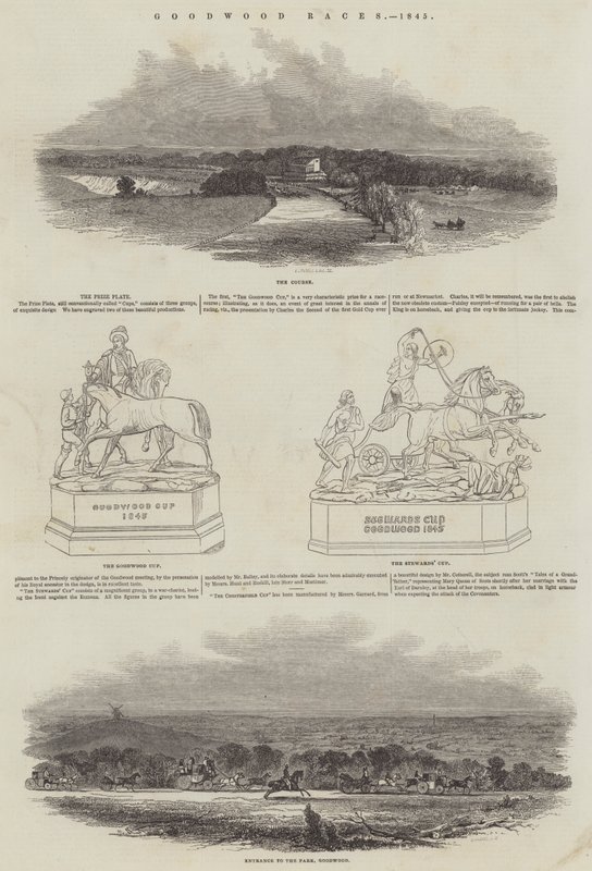 Corse di Goodwood, 1845 da English School