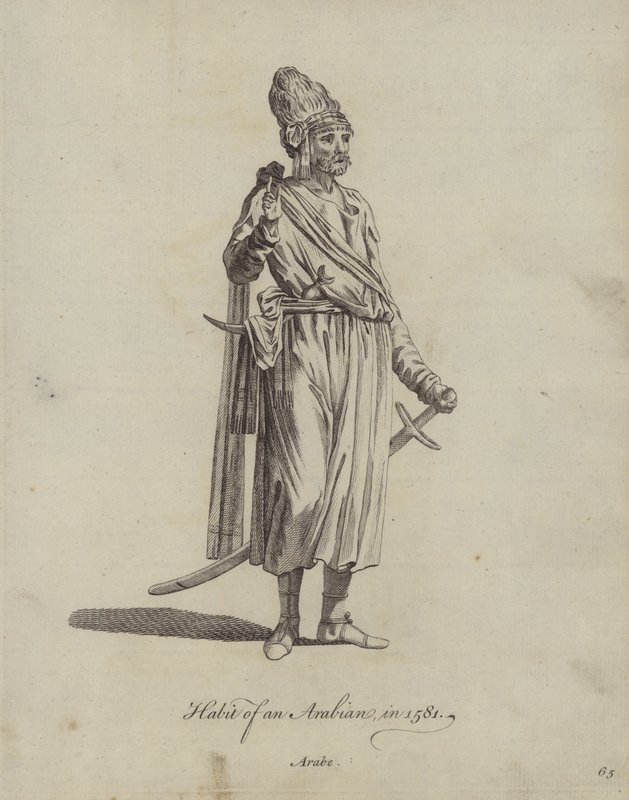 Abito di un arabo nel 1581 da English School